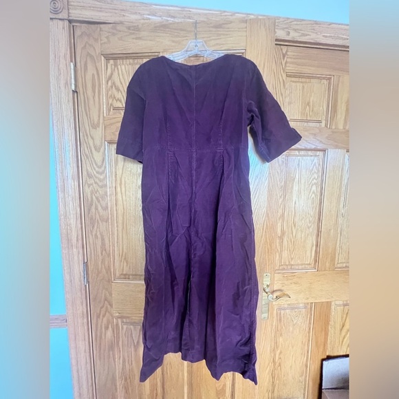Eddie Bauer - Vintage Elegant Purple Button-Down Dress - Picture 5 of 6